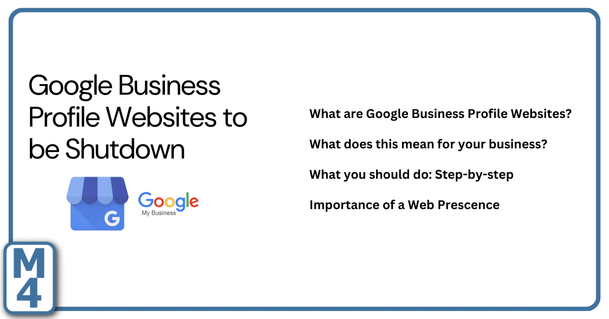 Google Business Profile Websites are being Shut Down